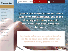 Tablet Screenshot of dyannaspa.com